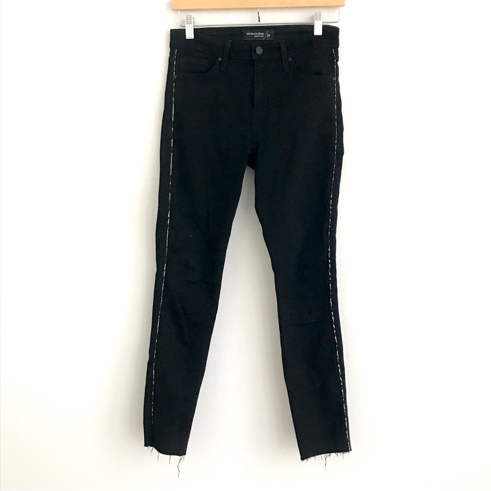 Just black denim skinny jeans
